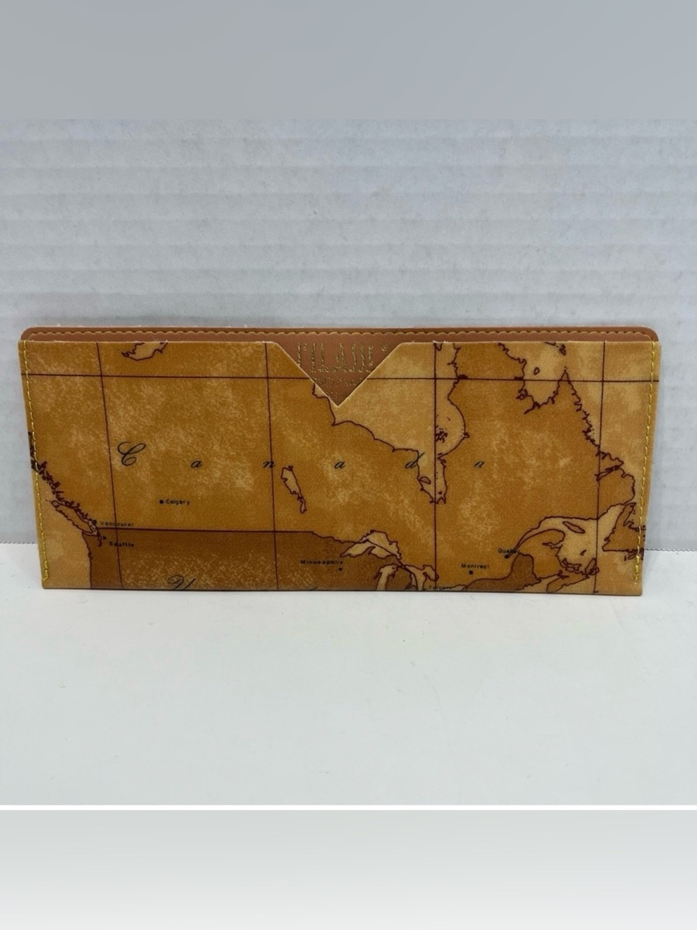 ALVERO MARTINI 1A CLASSE Leather Map wallet made in Italy